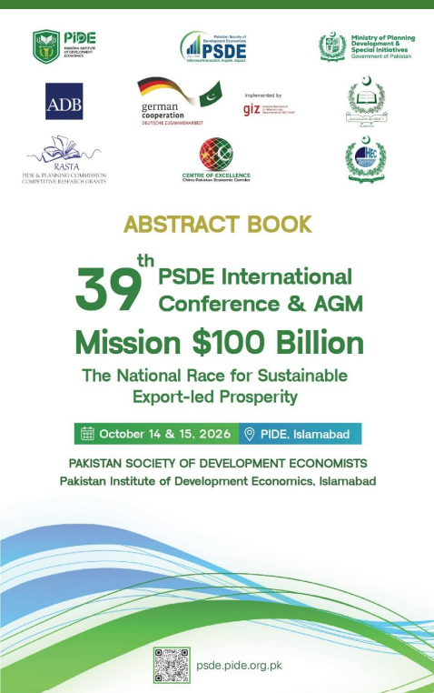 Cover of the 39th PSDE International Conference & AGM Abstract Book